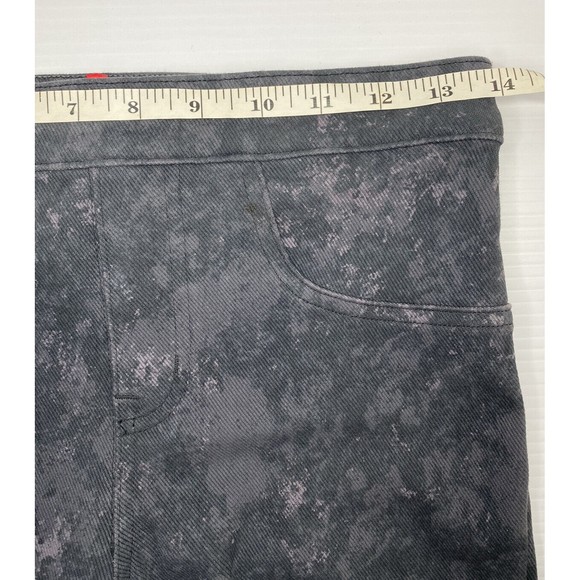 SPANX Jean-ish Ankle Leggings Grey Marble Stretch Slimming Shaping SZ Small - Picture 8 of 10